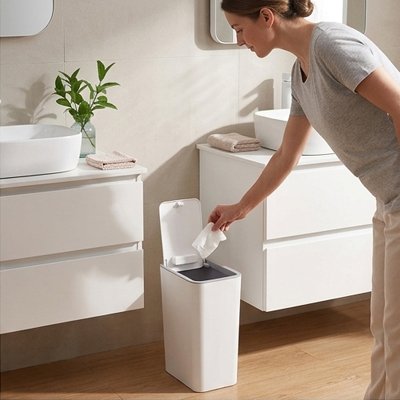 Poubelle salle de bain