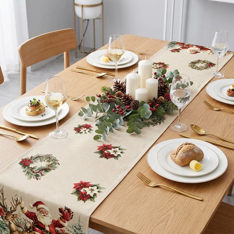 Chemin de table de noel