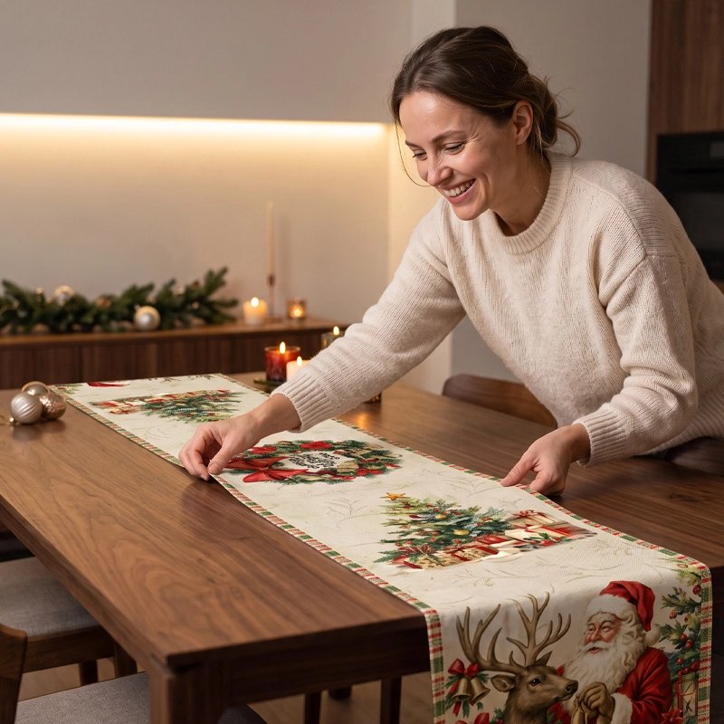 Chemin de table de noel