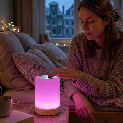 Lampe de chevet tactile