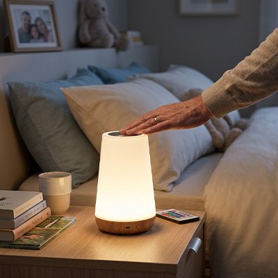 Lampe de chevet tactile