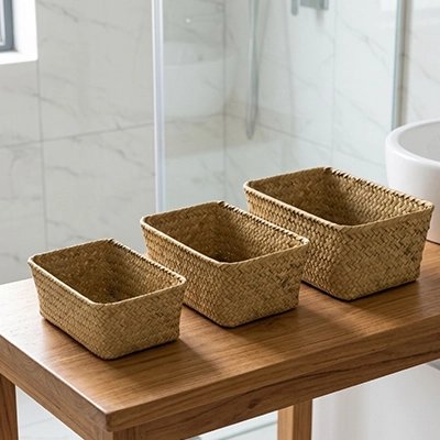Panier de rangement salle de bain