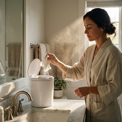 Poubelle salle de bain