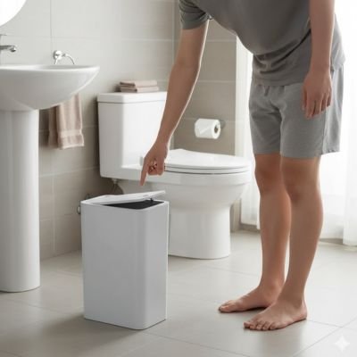Poubelle salle de bain