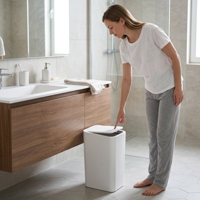 Poubelle salle de bain 