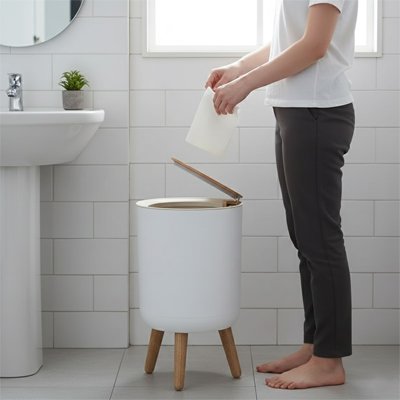 Poubelle salle de bain