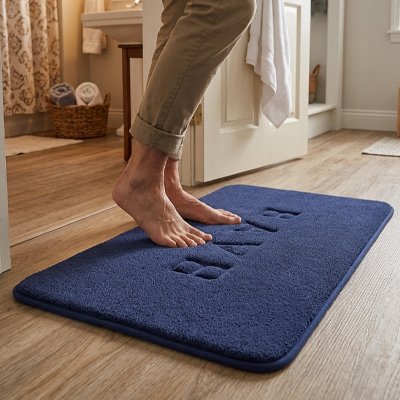 Tapis antidérapant salle de bain