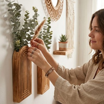 Vase mural 